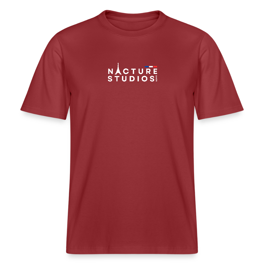 Paris Relaxed Fit Unisex Organic T-Shirt - Erdrot