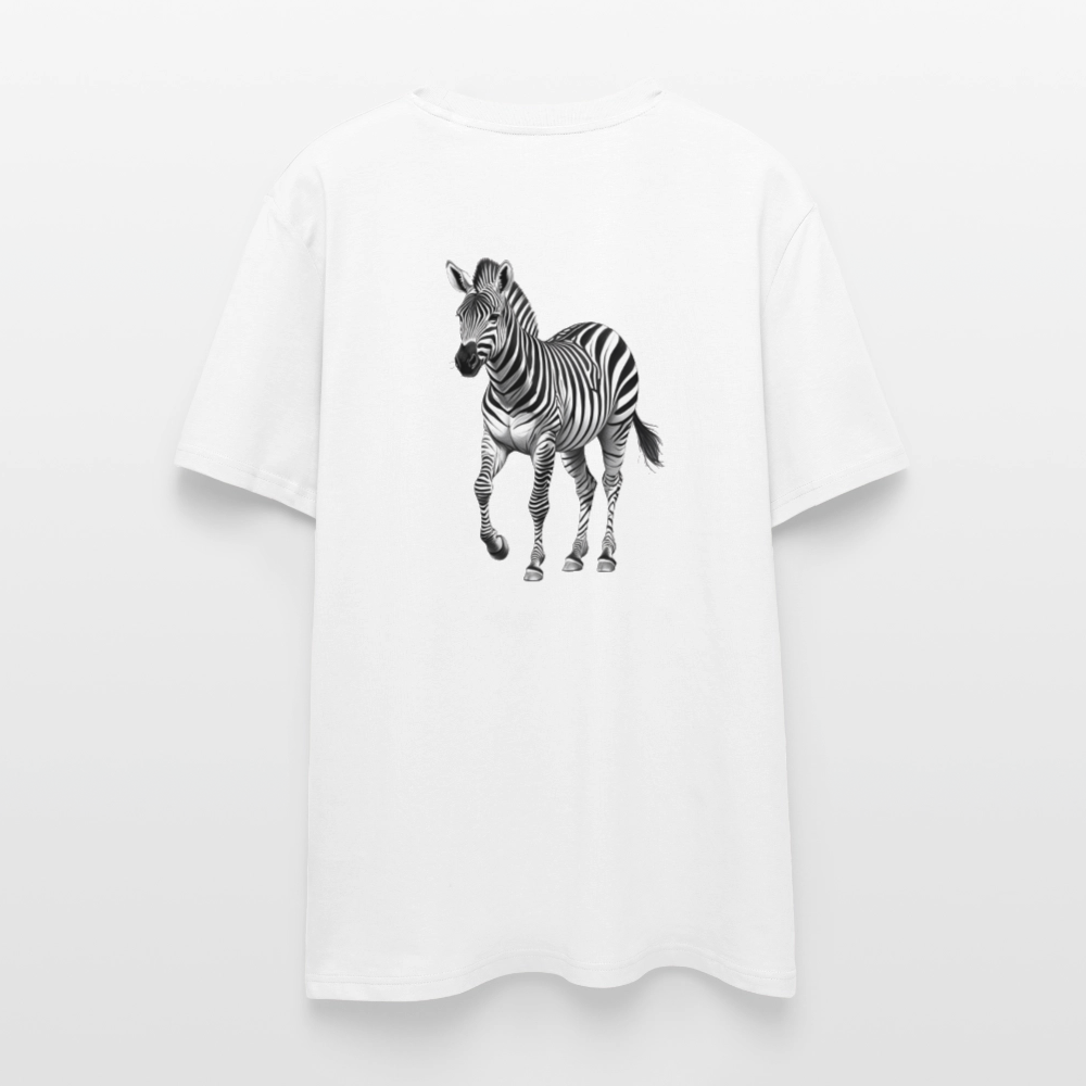 Zebra Unisex Bio-T-Shirt - Weiß