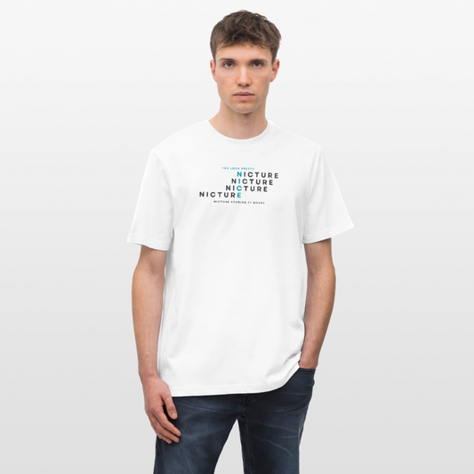 YOU LOOK PRETTY NICE Relaxed Fit Unisex Organic T-Shirt - Weiß