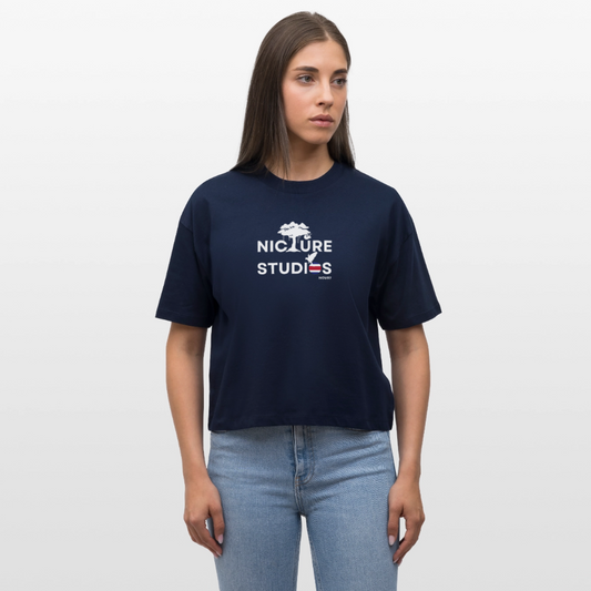 Costa Rica Women’s Boxy Organic T-Shirt - Navy