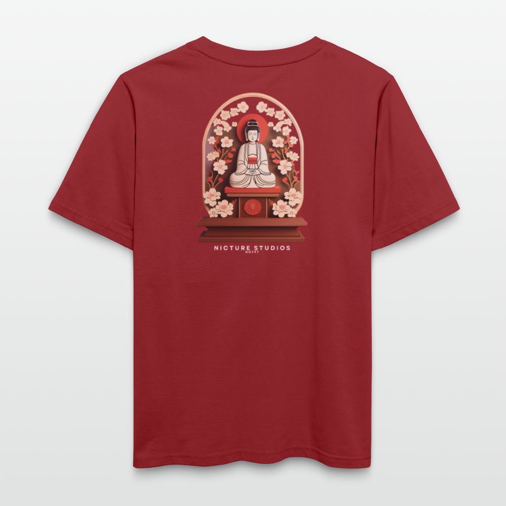 Buddhist Japanese Relaxed Fit Unisex Bio-T-Shirt - Erdrot