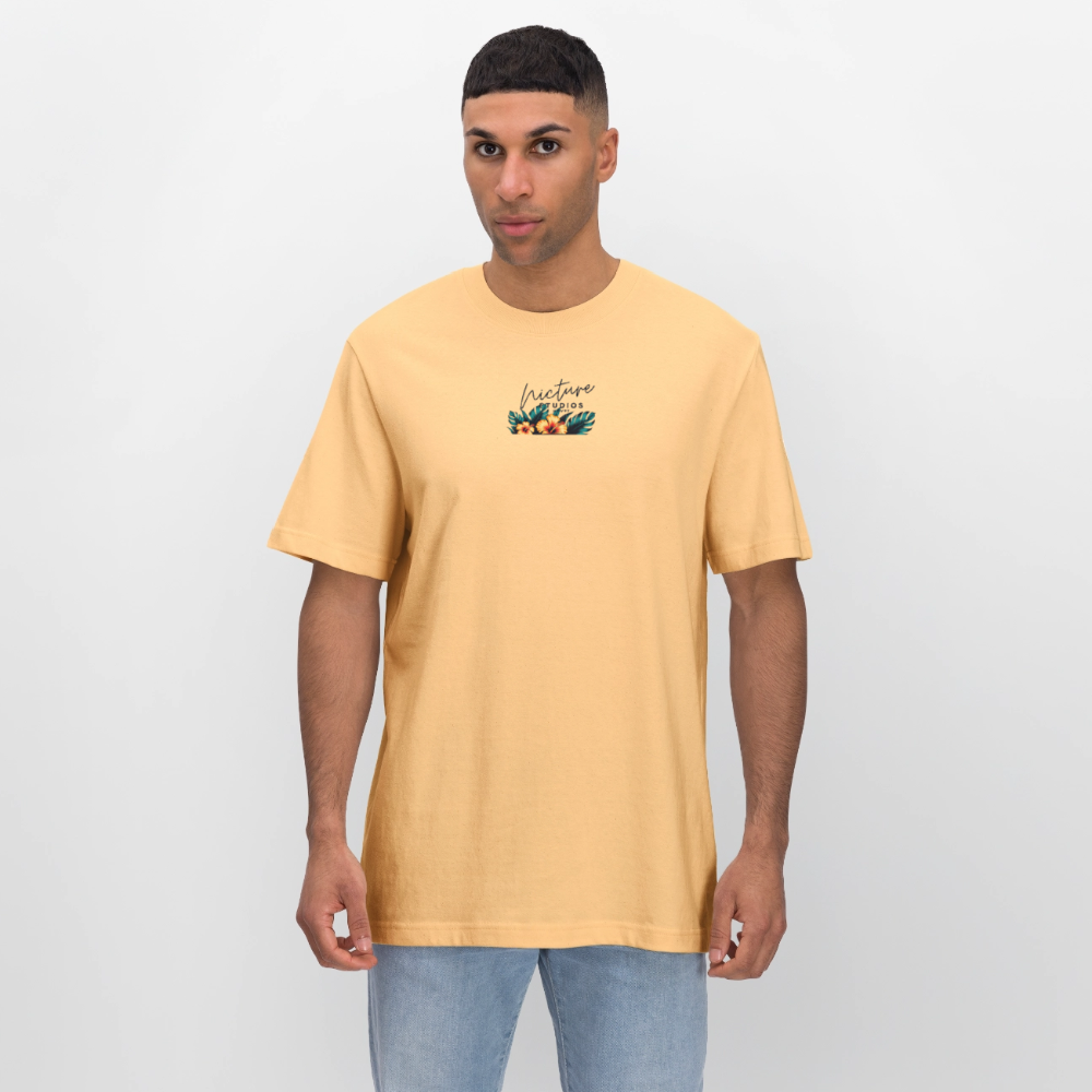 Surf Relaxed Fit Unisex Bio-T-Shirt - Hellgelb
