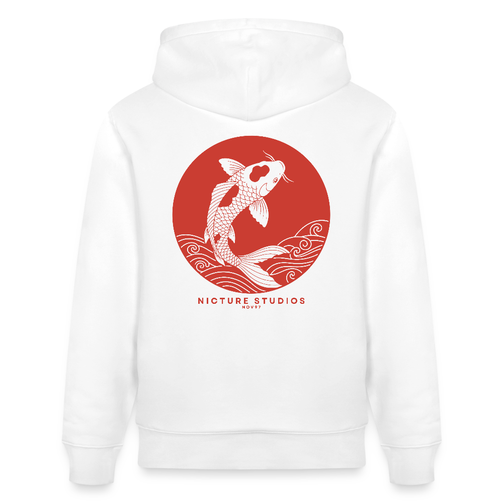 Koi Japanese Unisex Bio-Hoodie - Weiß