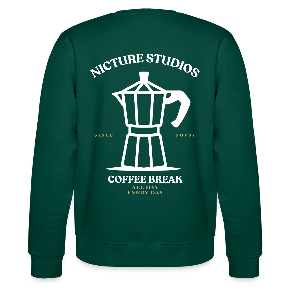 Coffee Break Unisex Bio-Sweatshirt - Forest