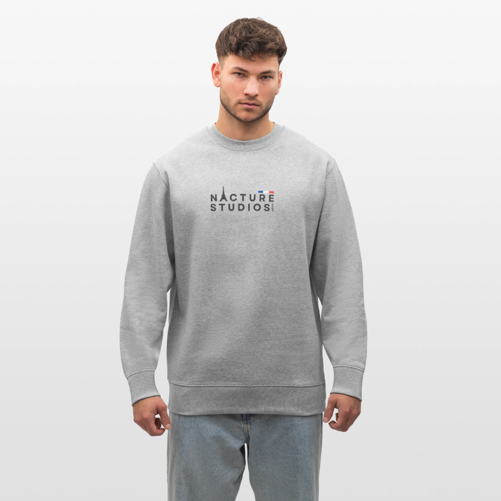 Paris Unisex Organic Sweatshirt - Grau meliert