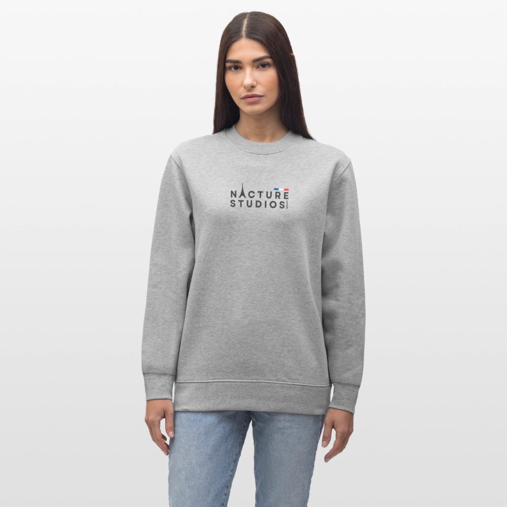 Paris Unisex Organic Sweatshirt - Grau meliert