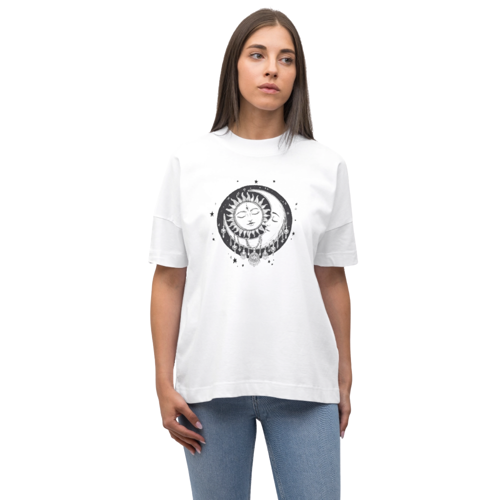 Boho Oversized Unisex Bio T-Shirt