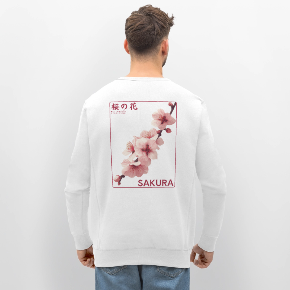 Sakura Line Unisex Bio-Sweatshirt - Weiß