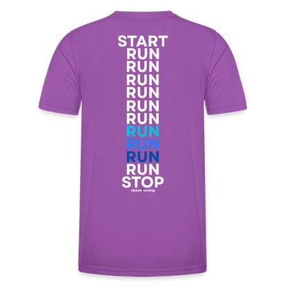 Nicture Running START RUN STOP Shirt - Violett