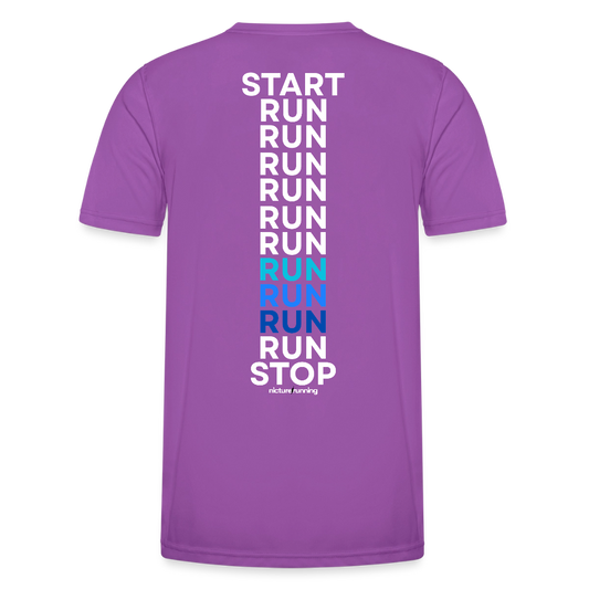 Nicture Running START RUN STOP Shirt - Violett