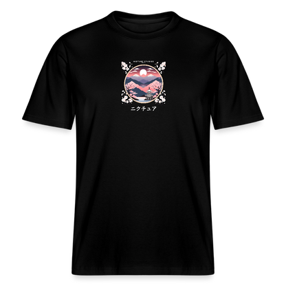 Japanese Landscape Relaxed Fit Unisex Bio-T-Shirt - Schwarz