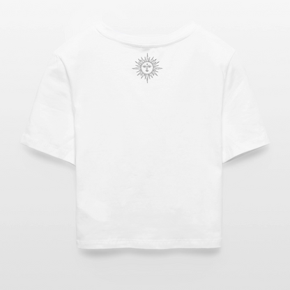 Okkult Cropped T-Shirt - Weiß