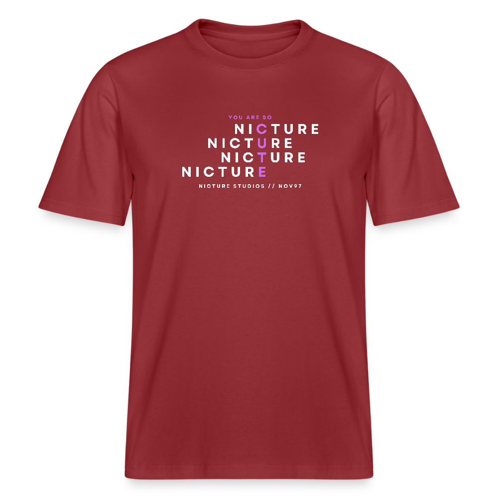 YOU ARE SO CUTE Relaxed Fit Unisex Organic T-Shirt - Erdrot