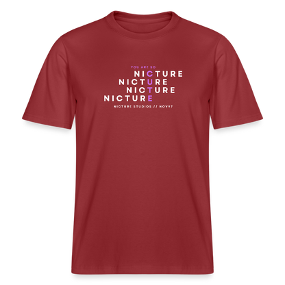 YOU ARE SO CUTE Relaxed Fit Unisex Organic T-Shirt - Erdrot