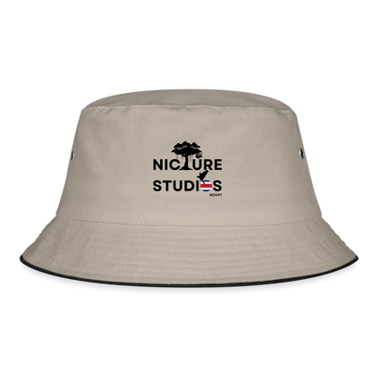 Costa Rica Pura Vida Bucket Hat - khaki/black