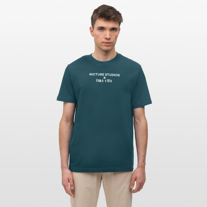 Costa Rica Pura Vida Relaxed Fit Unisex Organic T-Shirt - Dunkles Petrol