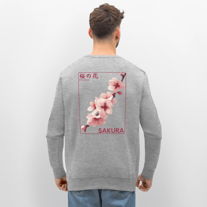 Sakura Line Unisex Bio-Sweatshirt - Grau meliert