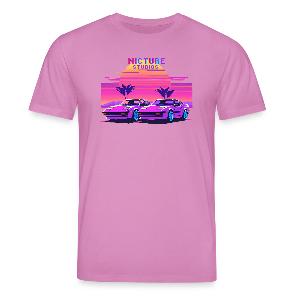 Retro Pixel Unisex Bio-T-Shirt - Pink