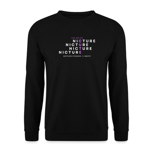 YOU ARE SO CUTE Unisex Pullover - black