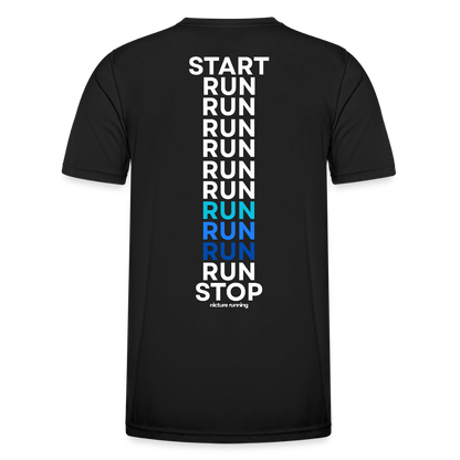Nicture Running START RUN STOP Shirt - Schwarz