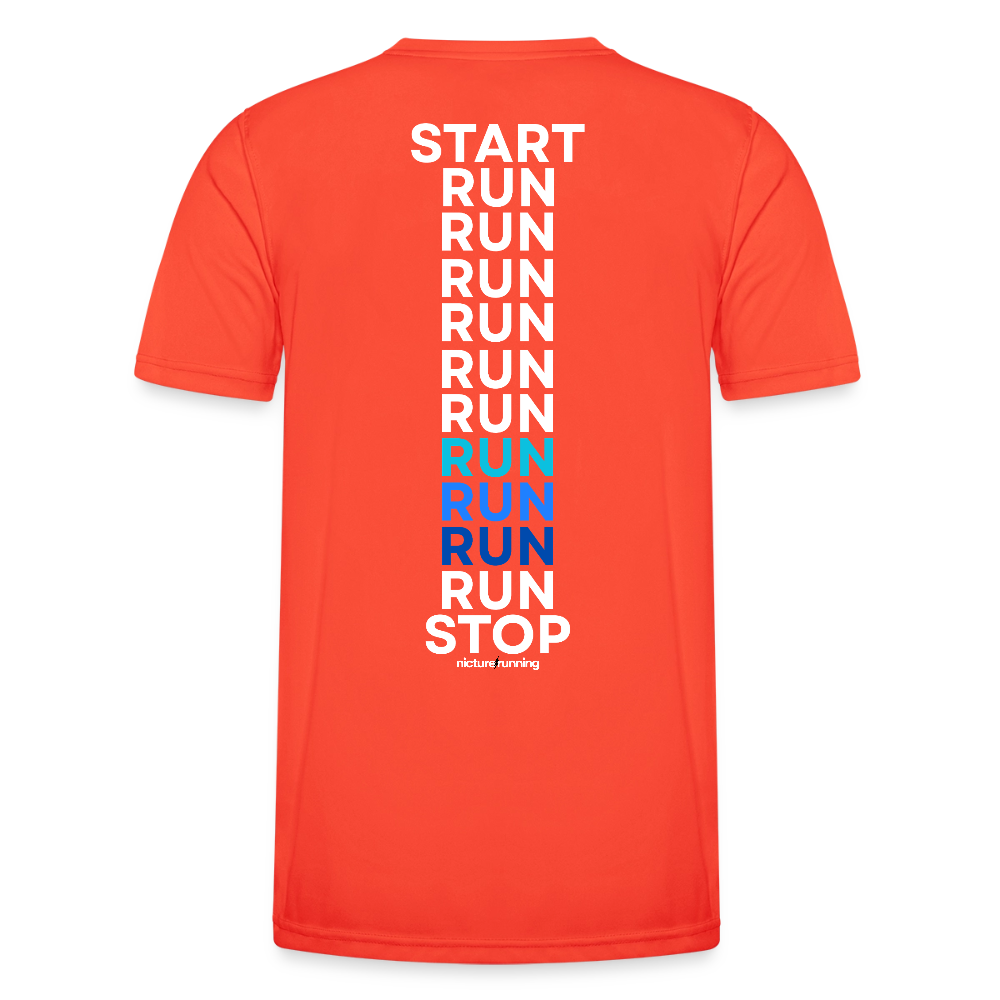 Nicture Running START RUN STOP Shirt - Grenadine