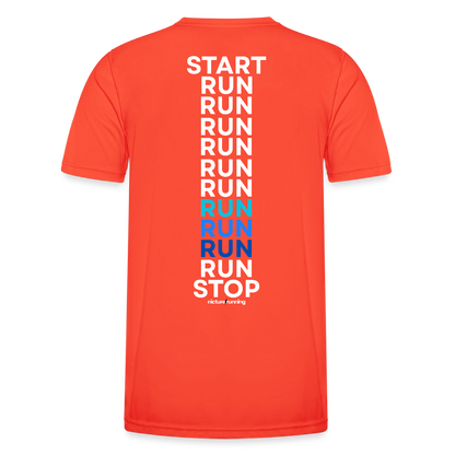 Nicture Running START RUN STOP Shirt - Grenadine
