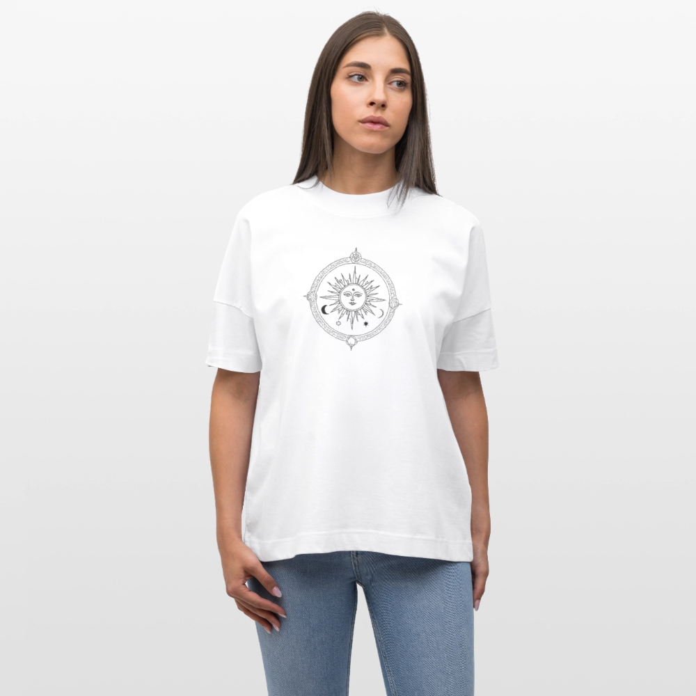 Okkult Oversized Unisex Bio T-Shirt - Weiß