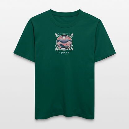 Japanese Landscape Relaxed Fit Unisex Bio-T-Shirt - Forest