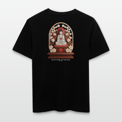 Buddhist Japanese Relaxed Fit Unisex Bio-T-Shirt - Schwarz