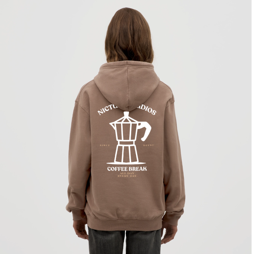 Coffee Break Unisex Hoodie - Mokka