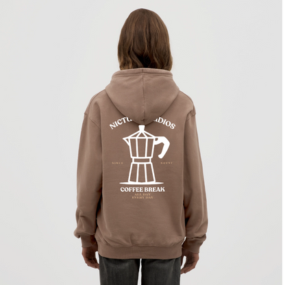 Coffee Break Unisex Hoodie - Mokka