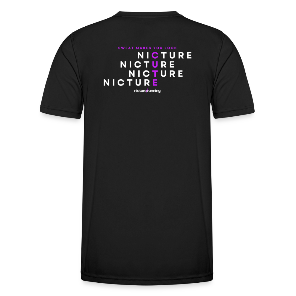 SWEAT MAKES YOU LOOK CUTE Laufshirt Nicture Running - Schwarz