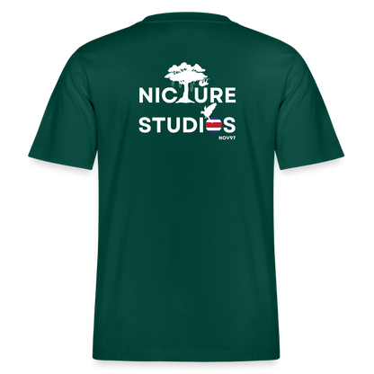 Costa Rica Pura Vida Relaxed Fit Unisex Organic T-Shirt - Forest