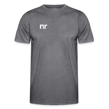 Nicture Running START RUN STOP Shirt - dunkle Melange 