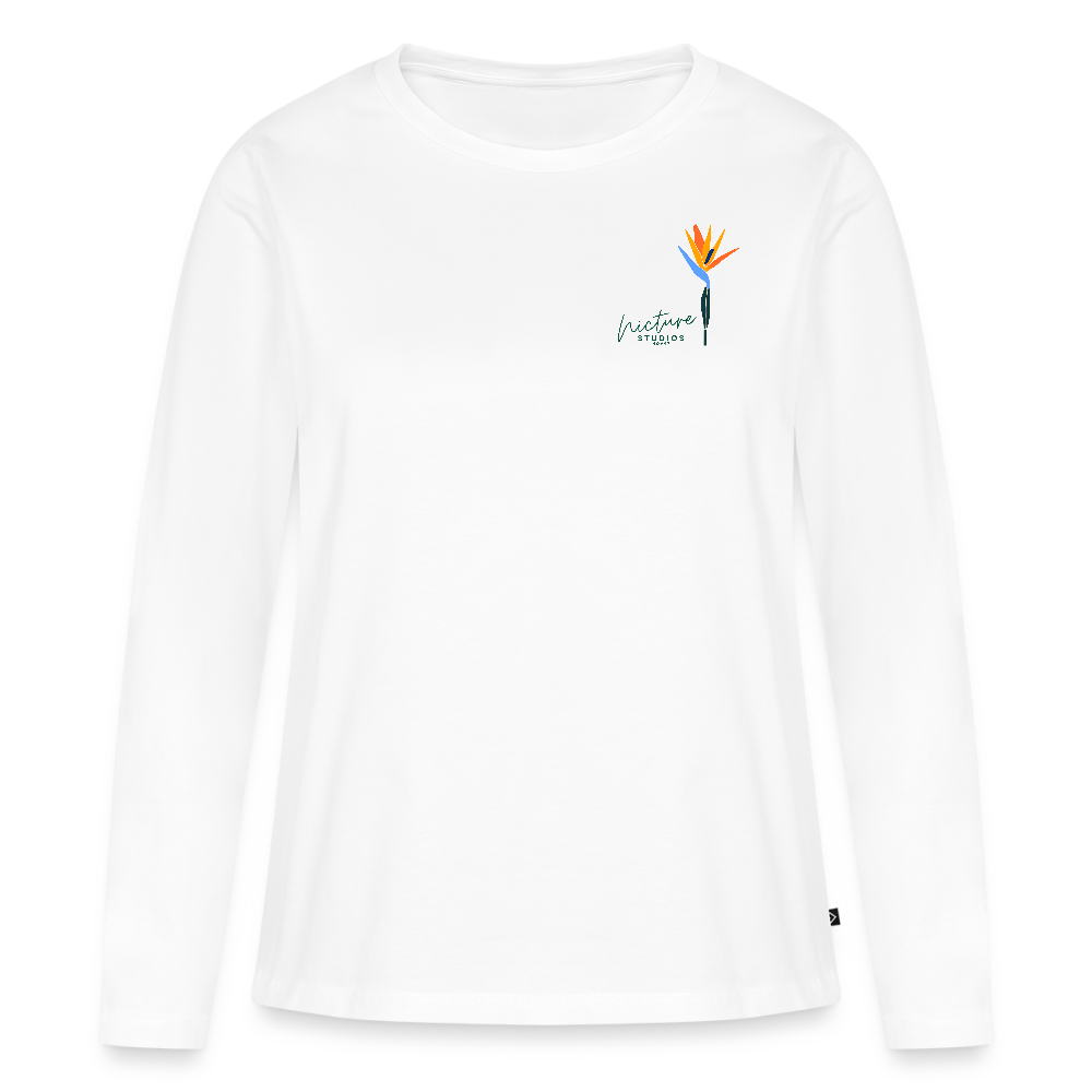 Strelitzia Frauen Langarmshirt - Weiß