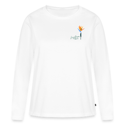 Strelitzia Frauen Langarmshirt - Weiß