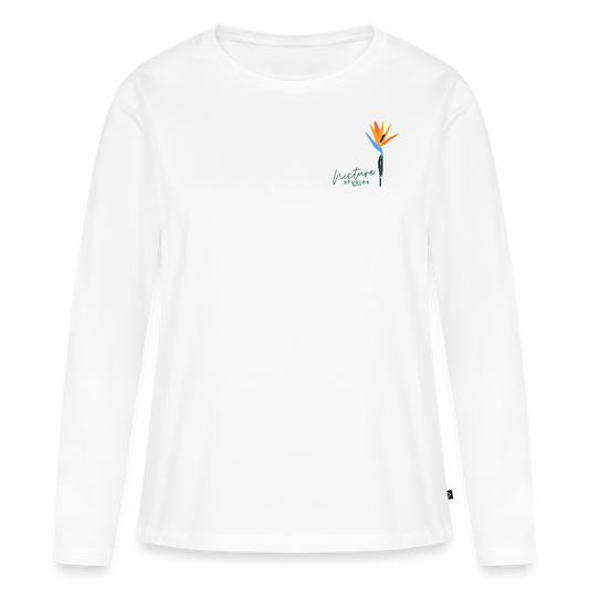Strelitzia Frauen Langarmshirt - Weiß