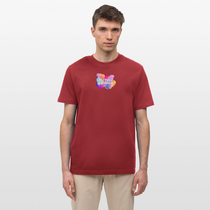 Abstract Relaxed Fit Unisex Organic T-Shirt - Erdrot