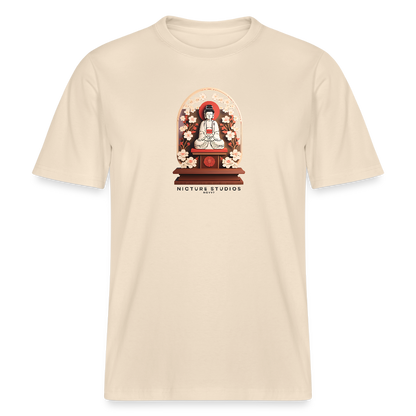 Buddhist Shrine Japanese Relaxed Fit Unisex Bio-T-Shirt - Weißgrau