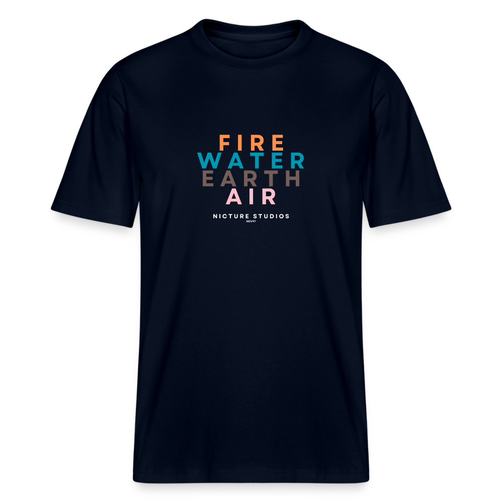 Elemental Relaxed Fit Unisex Organic T-Shirt - french navy