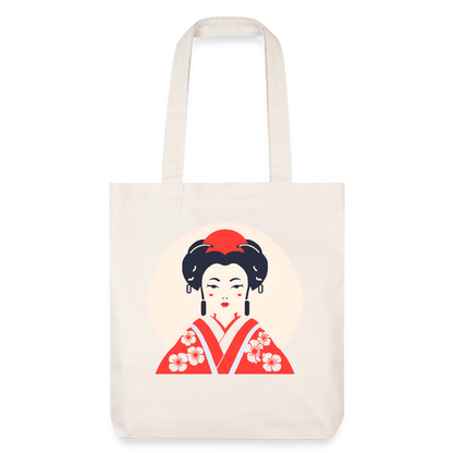 Japanese Geisha recycled Shopping Bag - Naturweiß