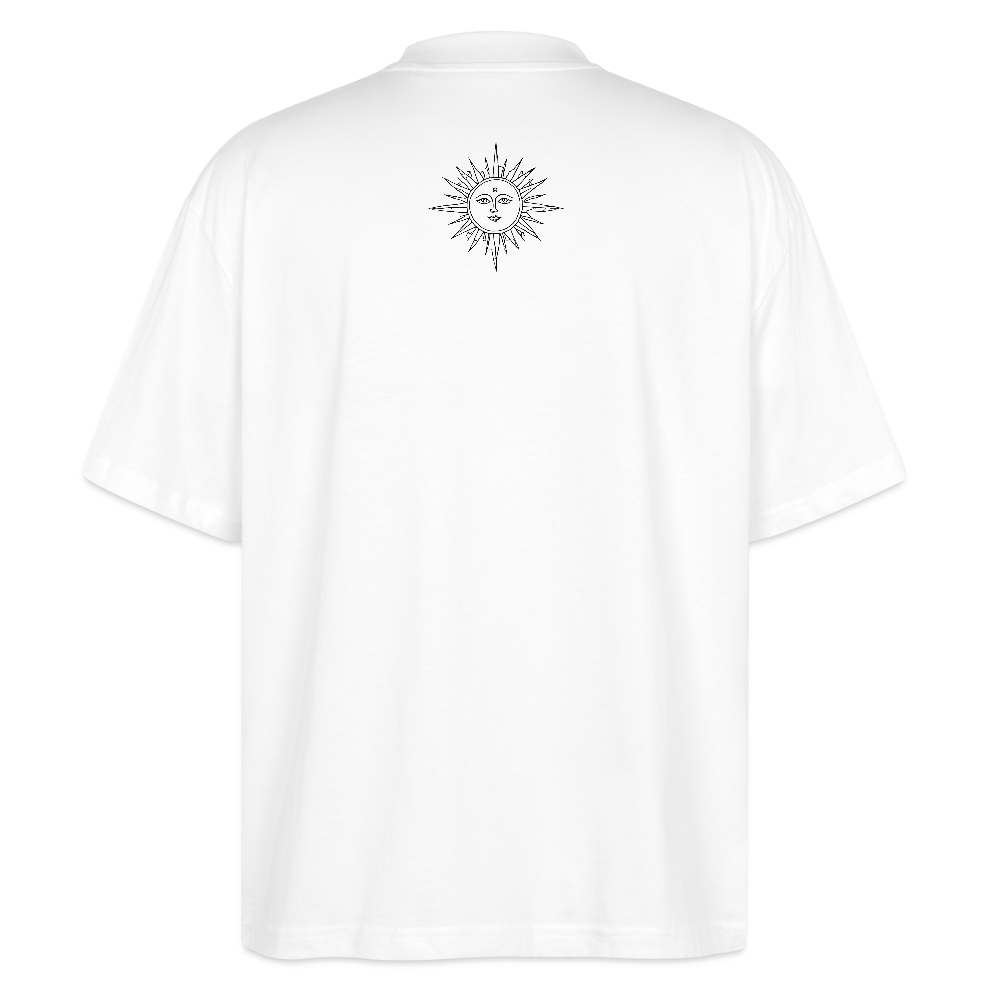 Okkult Oversized Unisex Bio T-Shirt - Weiß