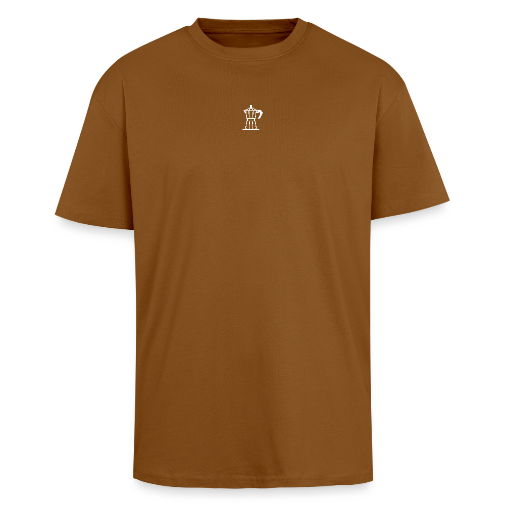 Coffee Break Heavy Oversize T-Shirt - Toffee
