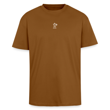 Coffee Break Heavy Oversize T-Shirt - Toffee
