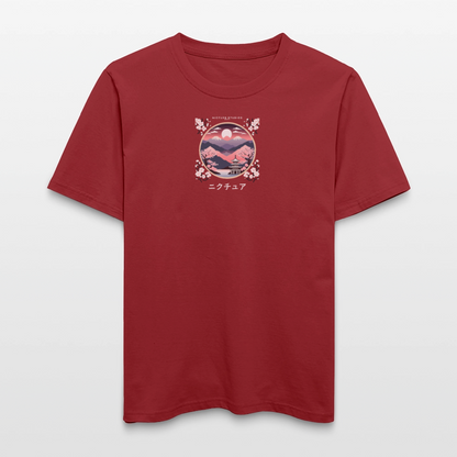Japanese Landscape Relaxed Fit Unisex Bio-T-Shirt - Erdrot