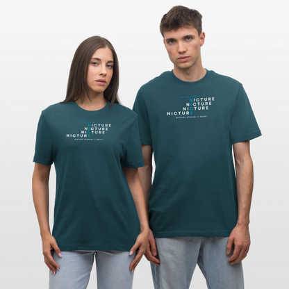 YOU LOOK PRETTY NICE Relaxed Fit Unisex Organic T-Shirt - Dunkles Petrol