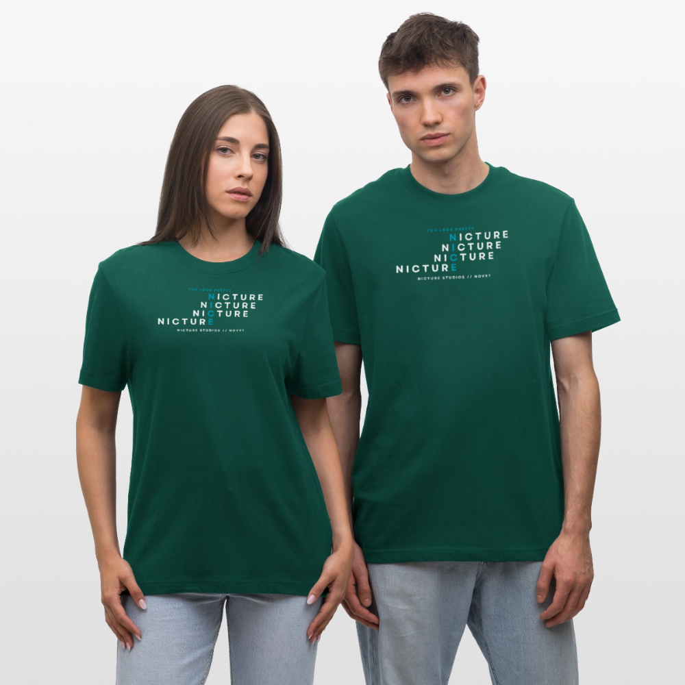 YOU LOOK PRETTY NICE Relaxed Fit Unisex Organic T-Shirt - Forest