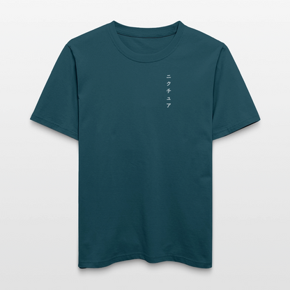 Buddhist Japanese Relaxed Fit Unisex Bio-T-Shirt - Dunkles Petrol