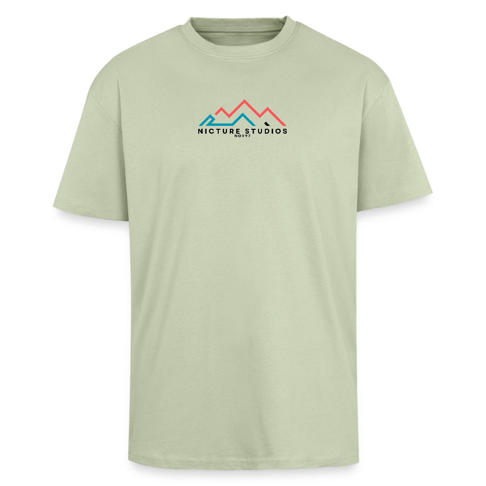 Outdoor Oversize T-Shirt - Leichtes Salbeigrün 