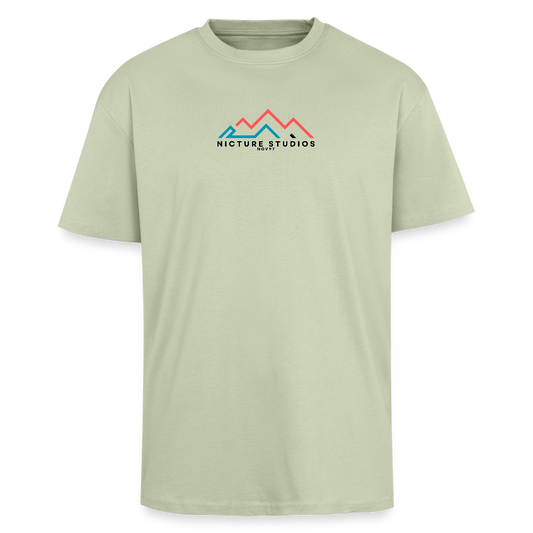 Outdoor Oversize T-Shirt - Leichtes Salbeigrün 